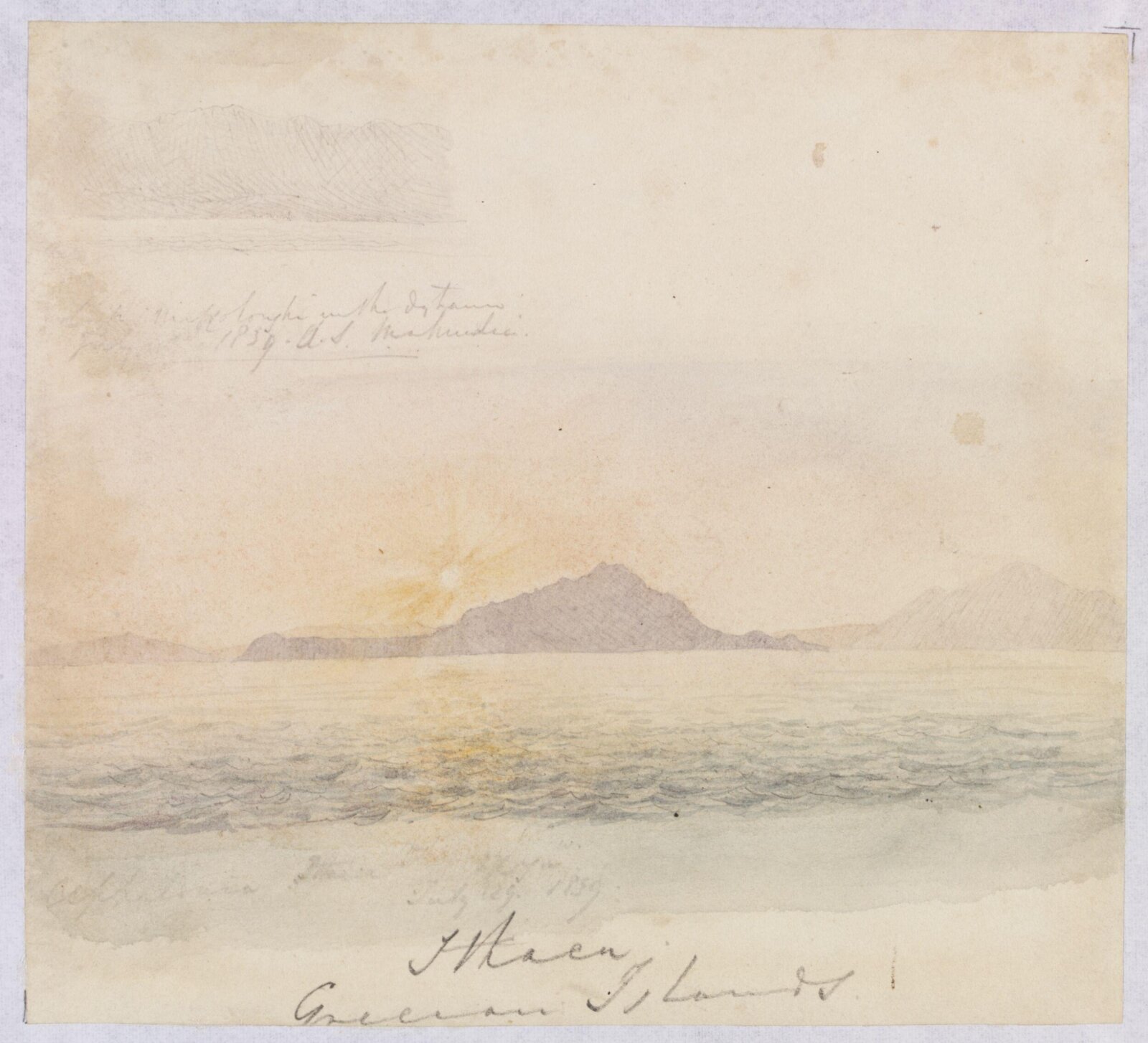 Ithaca  Grecian Islands, Godfrey Thomas Vigne, 1839