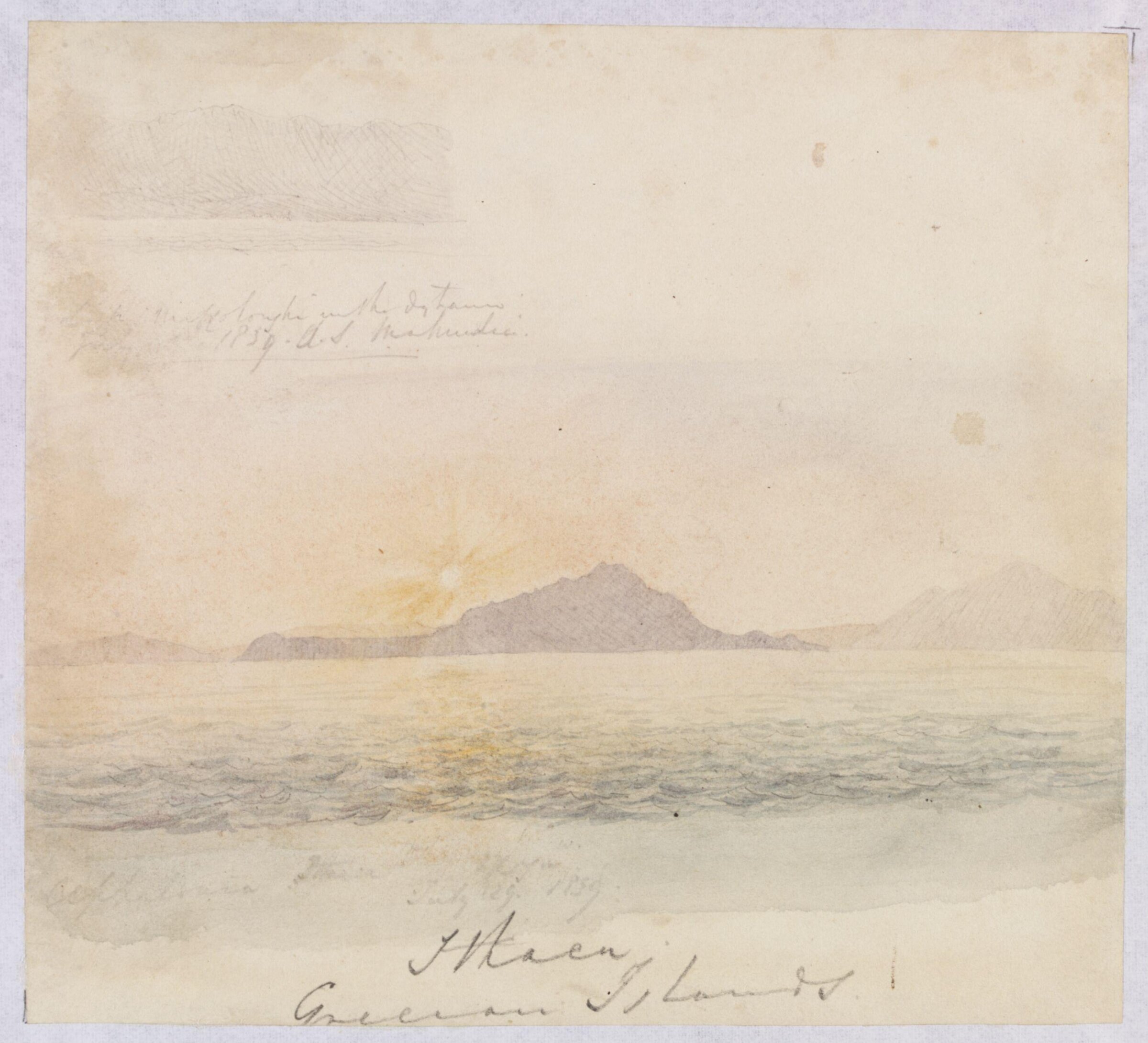 Ithaca Grecian Islands, Godfrey Thomas Vigne, 1839