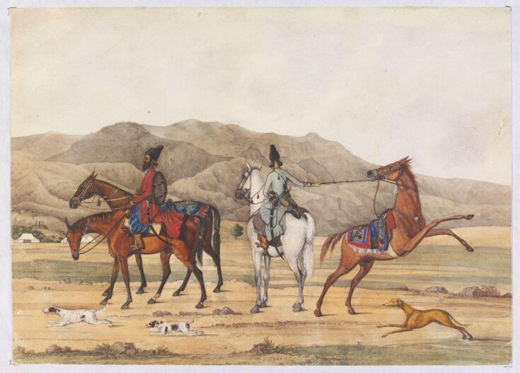 Arabians and Turkoman Horse the property of Sir J. C - - with Persians top image