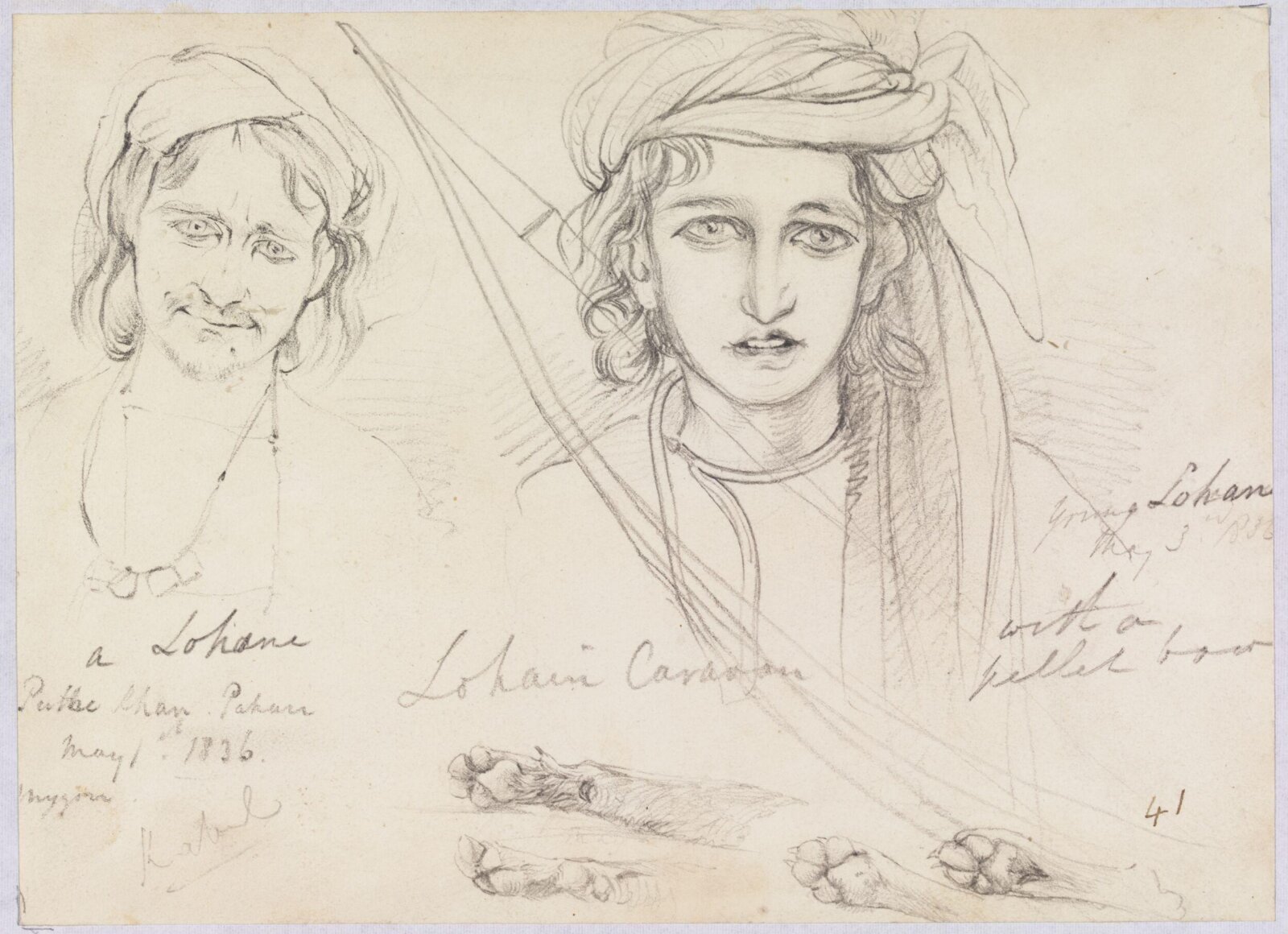 Lohani Caravan, Godfrey Thomas Vigne, 1836