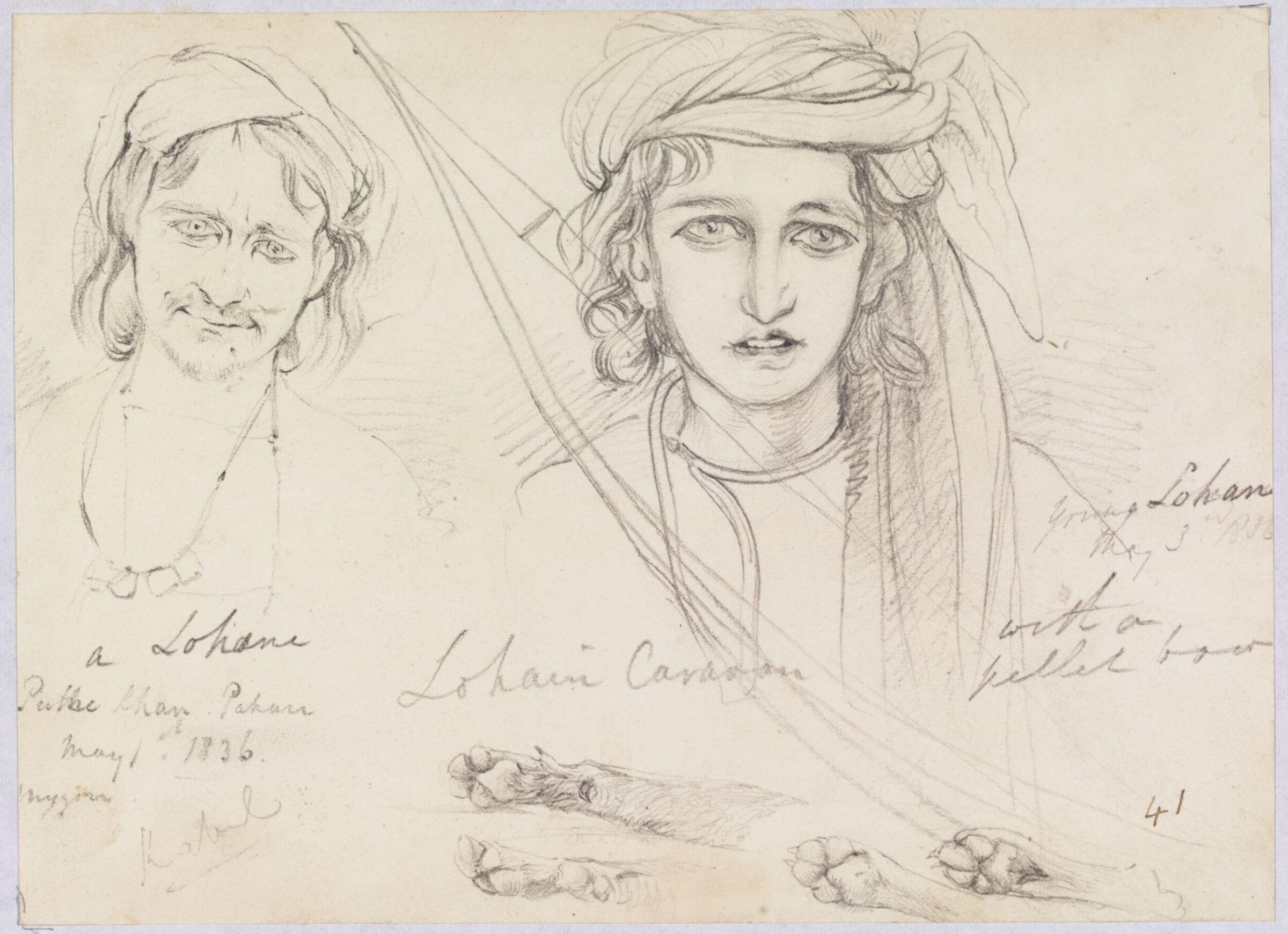 Lohani Caravan, Godfrey Thomas Vigne, 1836