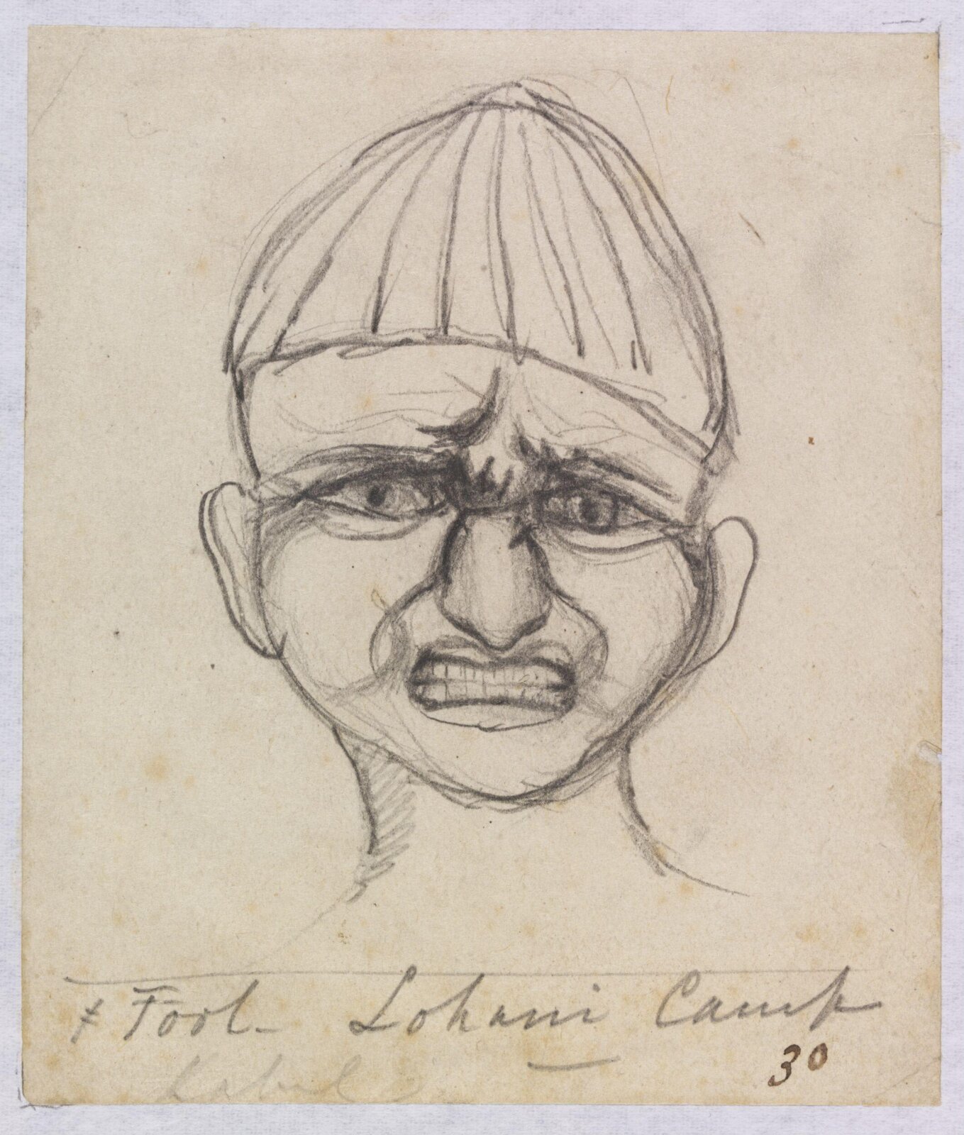 Fool, Lohani Camp, Godfrey Thomas Vigne, 1836