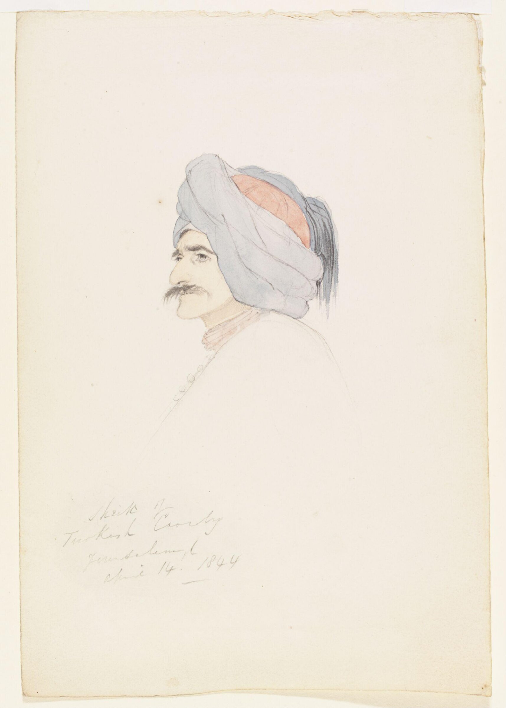 Sheik of Turkish Cavalry, Godfrey Thomas Vigne, 1844