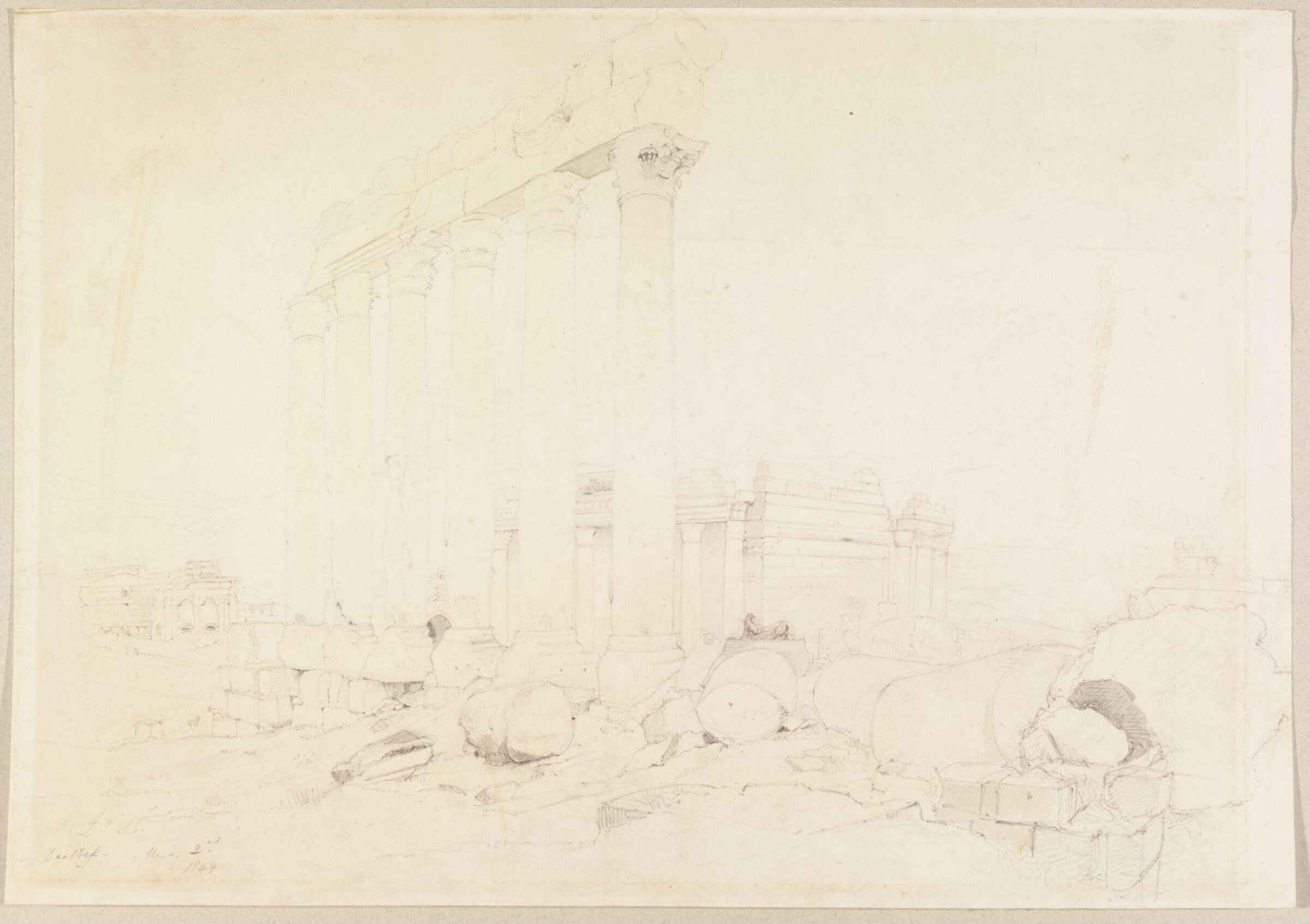 Baalbec, Godfrey Thomas Vigne, 1844