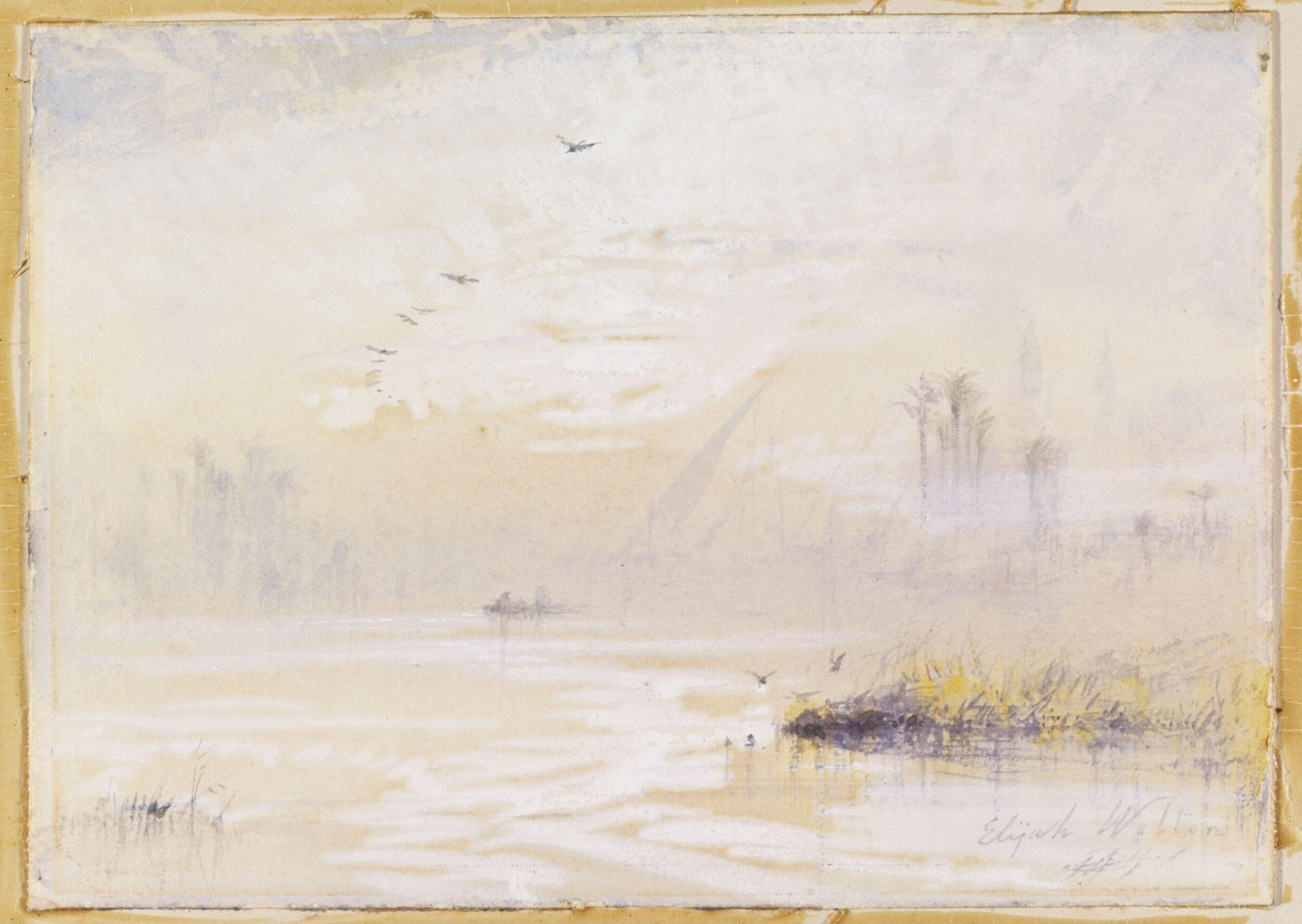 Nile view, early morning, Elijah Walton, 1865-1875