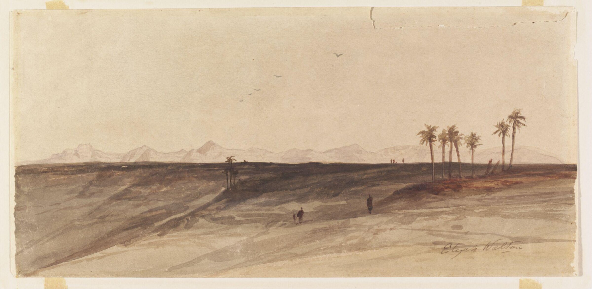 Gebel El Marga 10 miles from Thebes, Elijah Walton, 1860-1870
