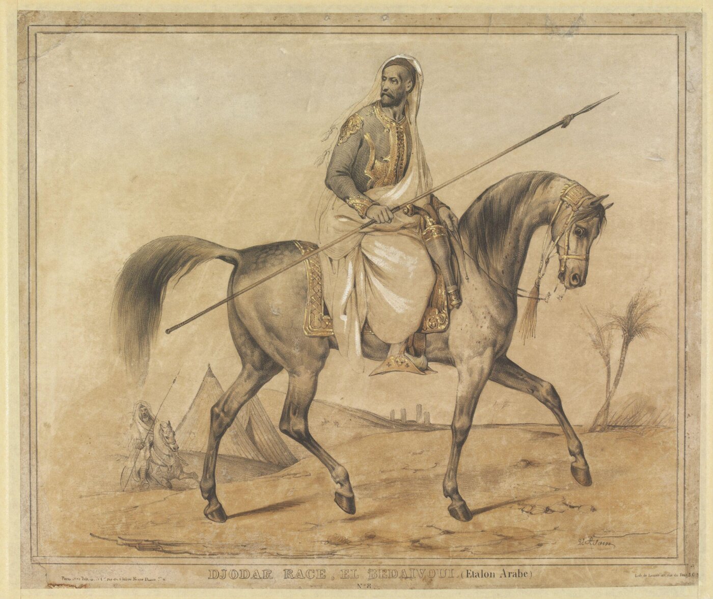 Victor Adam, Djodar Race, El Bedaivoui (Etalon Arabe)