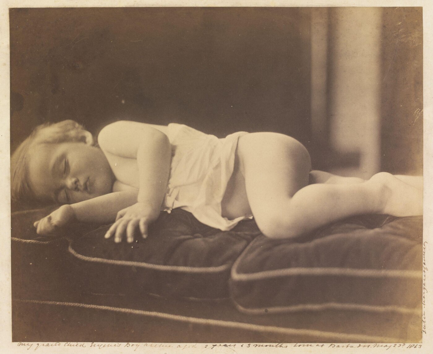 Cameron, Julia Margaret, My Grand Child Eugene's Boy Archie aged 2 years & 3 months born at Barbados May 23rd 1863