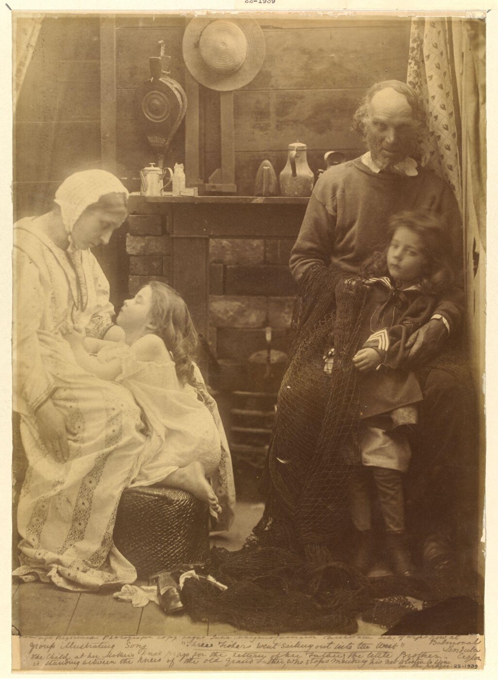 Cameron, Julia Margaret, 'Three Fishers went sailing out into the West'