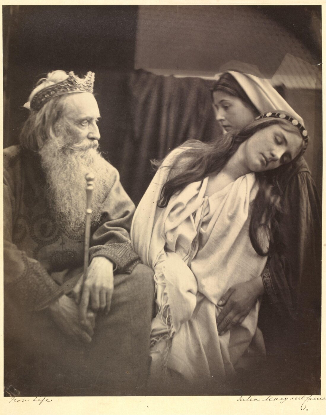 Julia Margaret Cameron, King Ahasuerus and Queen Esther in Apocrypha