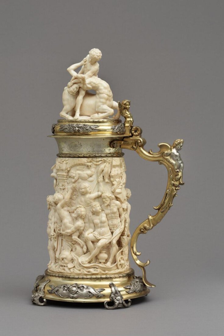 Tankard with Silenus and bacchic revels top image