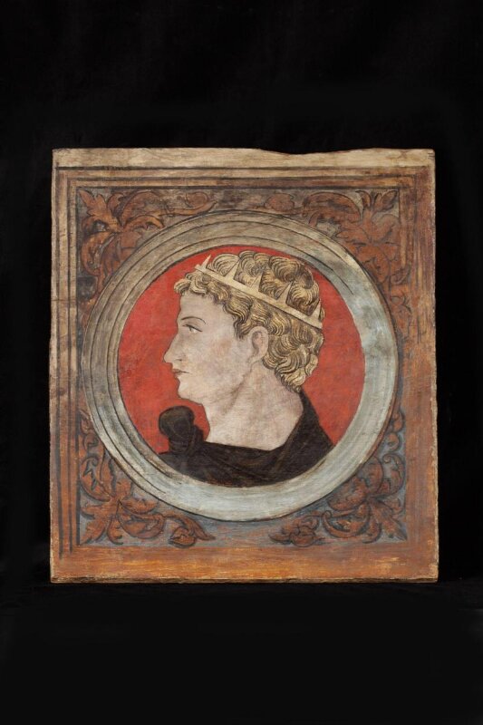Profile bust of a Roman emperor facing left