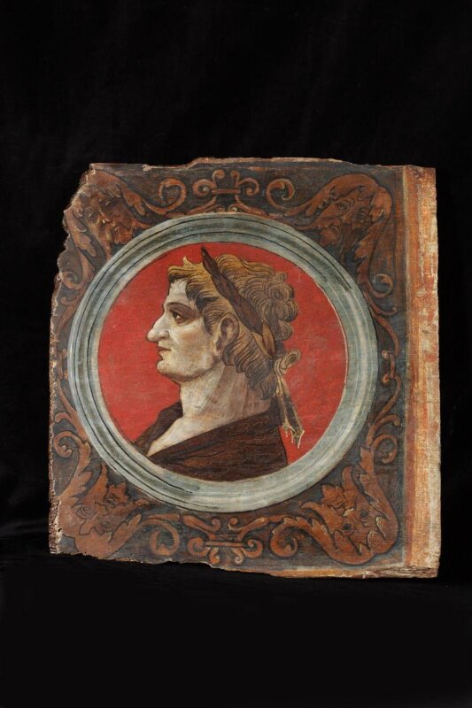 Profile bust of a Roman emperor facing left
