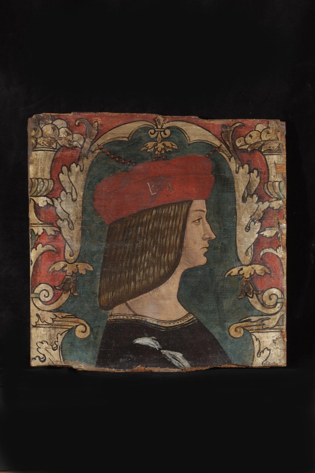 Profile bust of a man facing right, ca. 1500