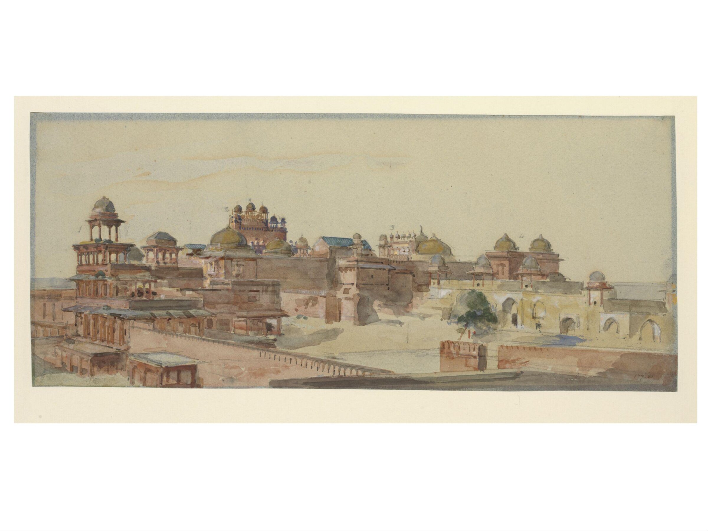View of Fatehpur Sikri, Agra, William Carpenter, 1852