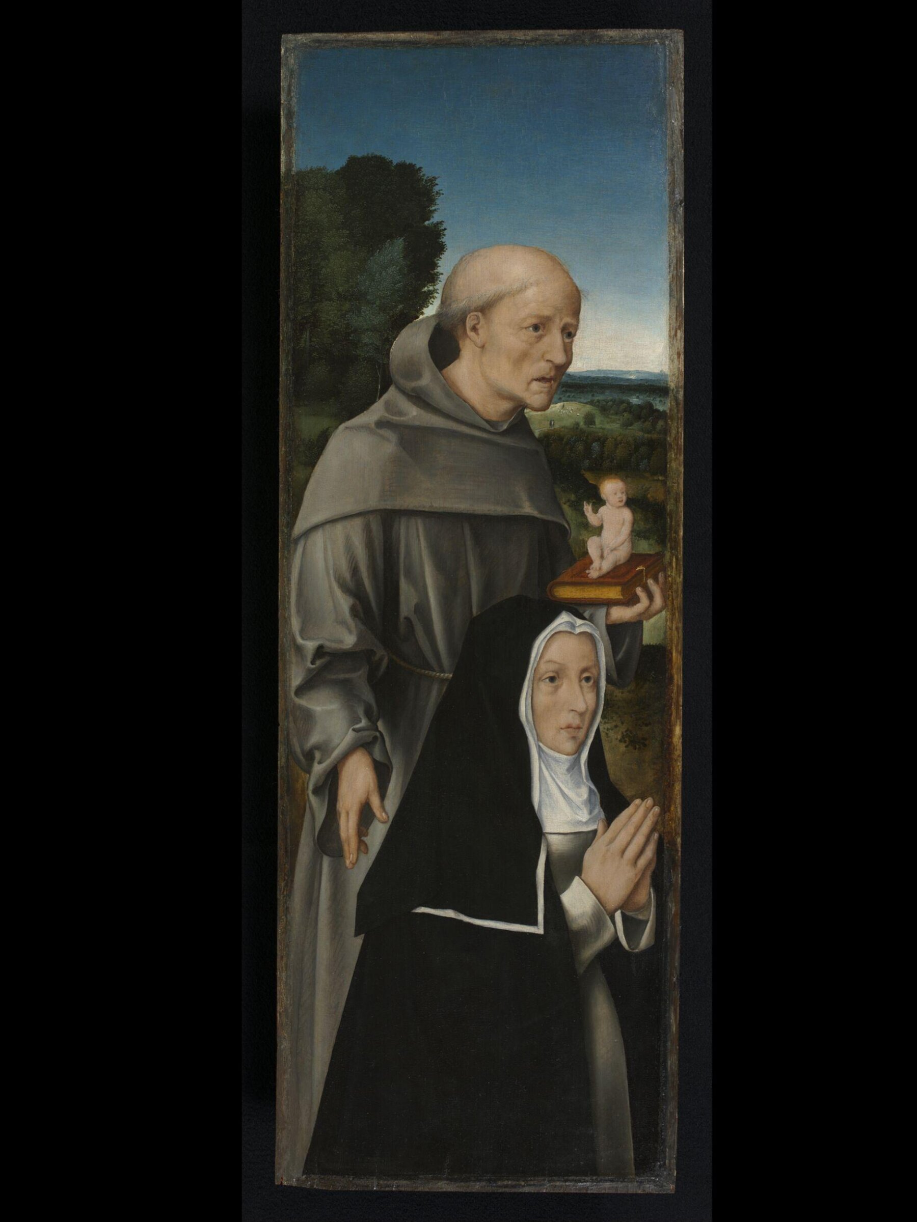 St Anthony of Padua with a Nun, Gerard David, ca. 1500