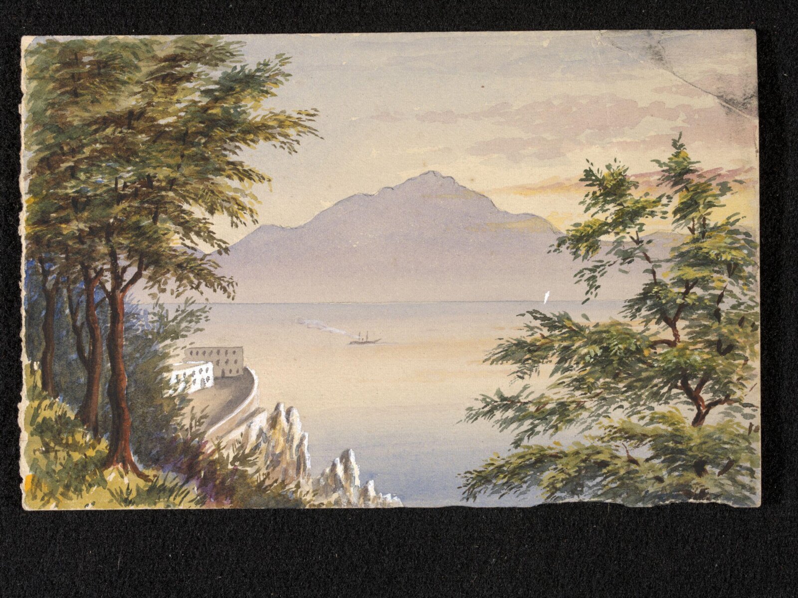 View of a mountain, 19th century