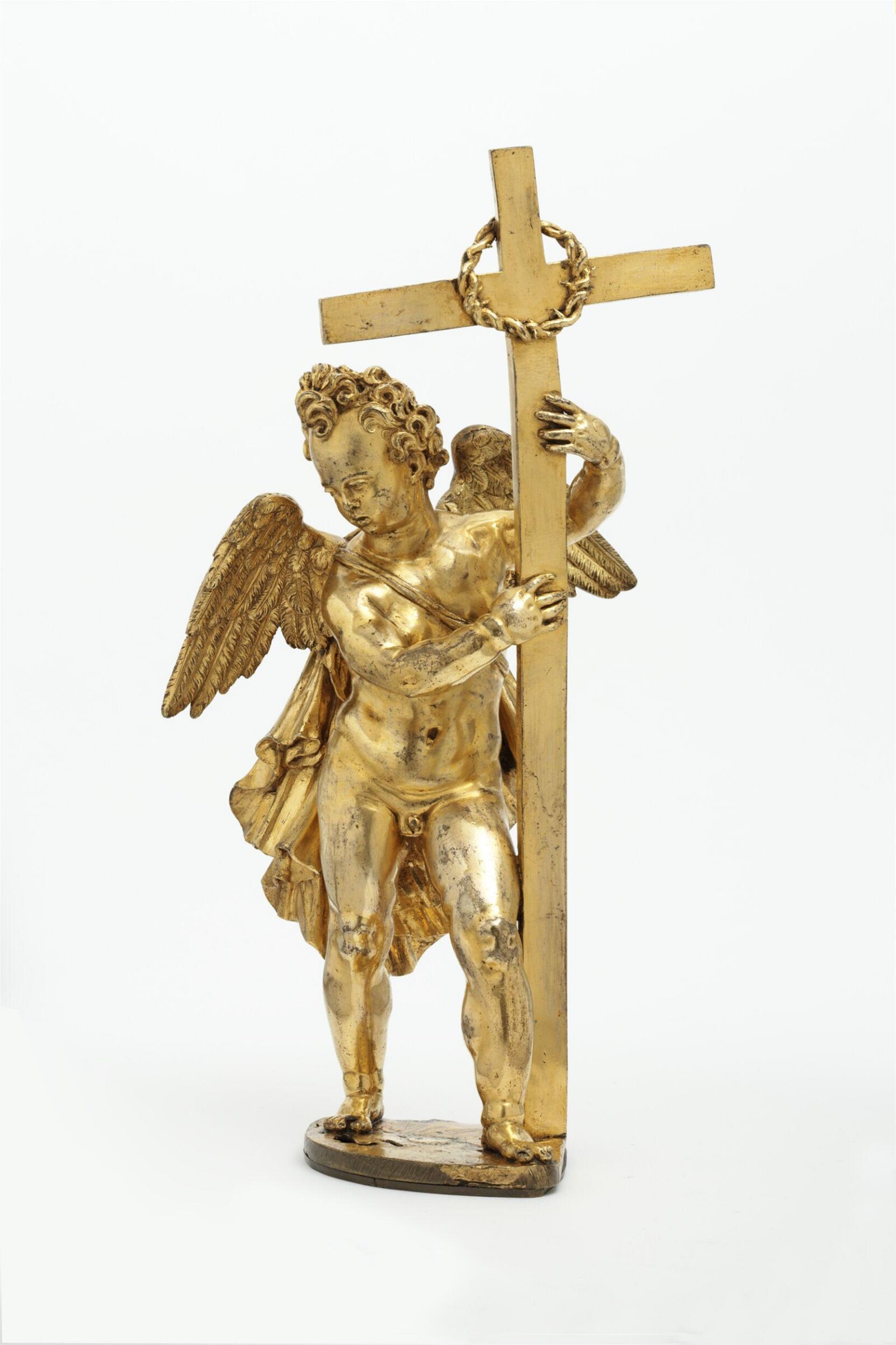 Angel with cross and crown of thorns, Hubert Gerhard, ca. 1581 - ca. 1584
