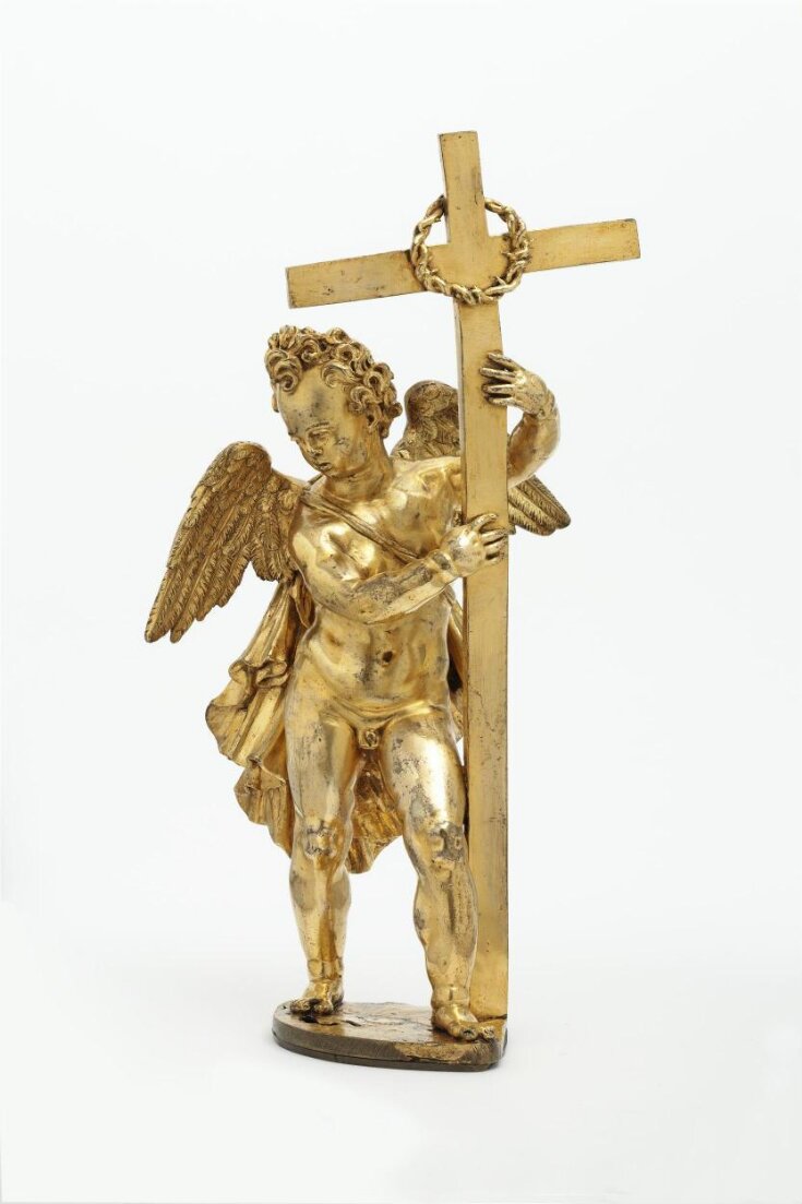 Angel with cross and crown of thorns top image
