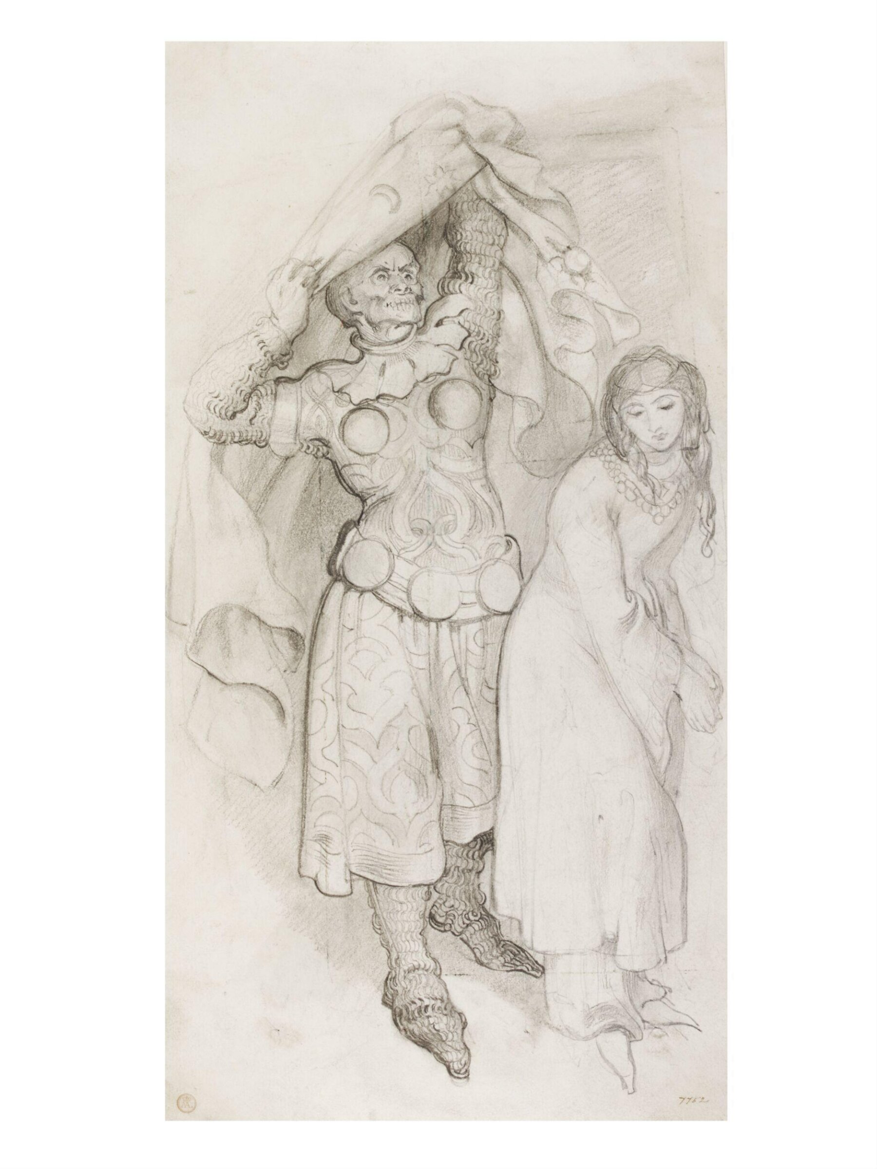 Study for The Veiled Prophet of Khorassan, Daniel Maclise, 1806 - 1870