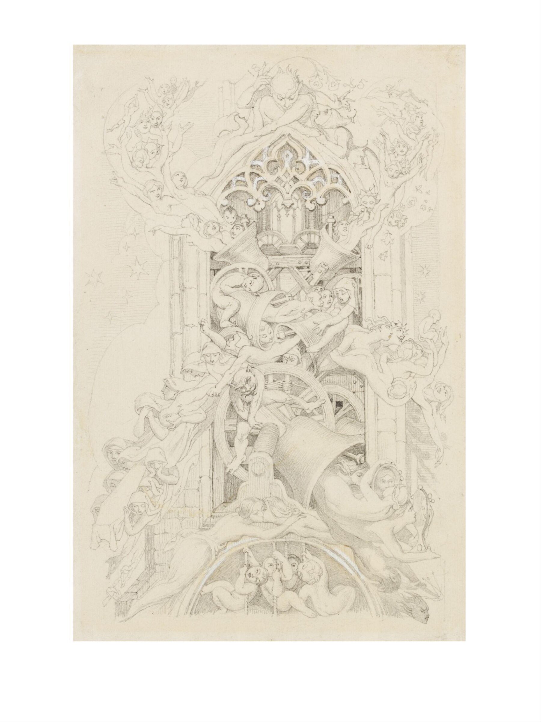 Illustrations for The Chimes, by Charles Dickens, Daniel Maclise, 1844