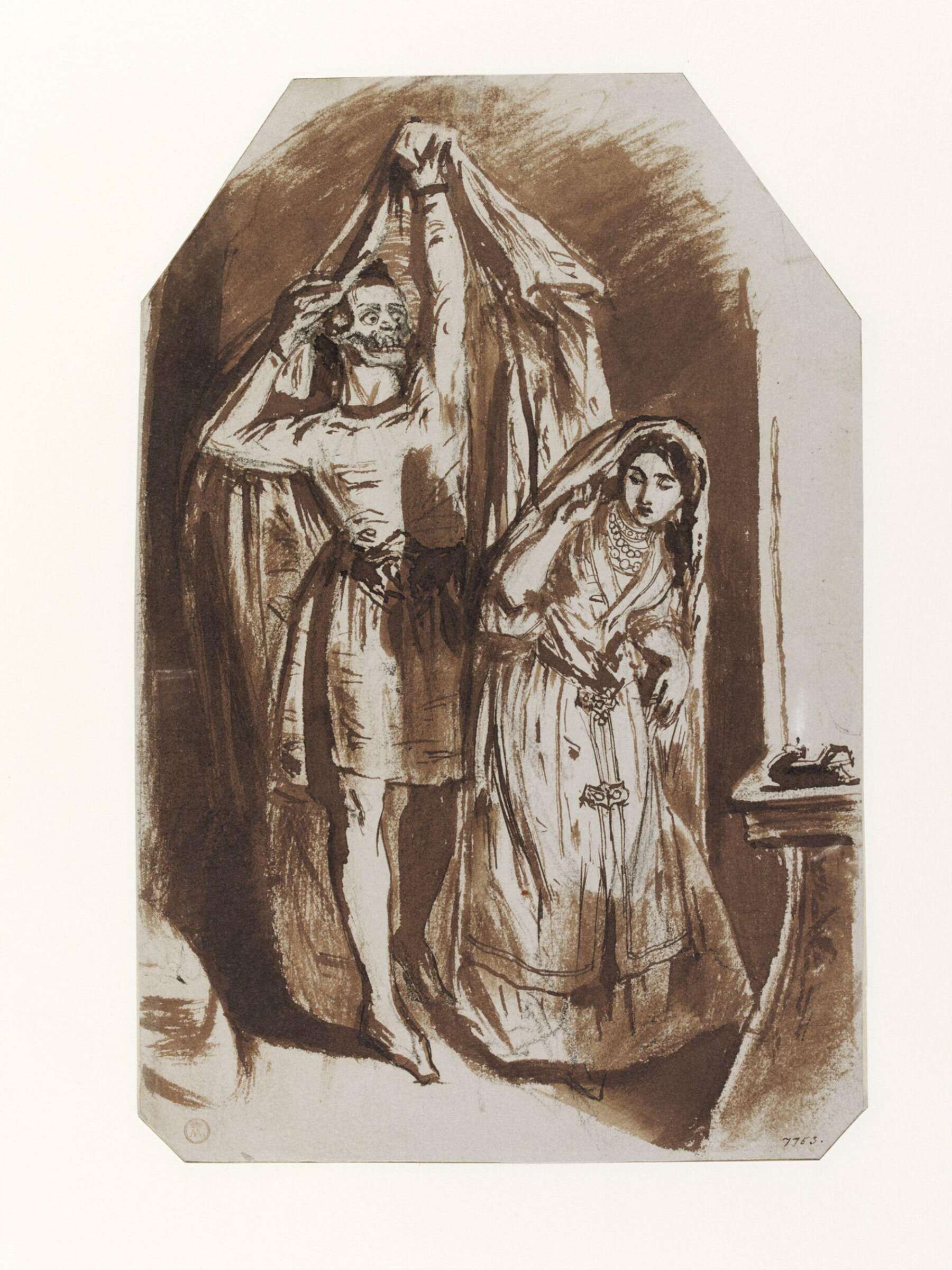 Study for The Veiled Prophet of Khorassan, Daniel Maclise, 1806 - 1870
