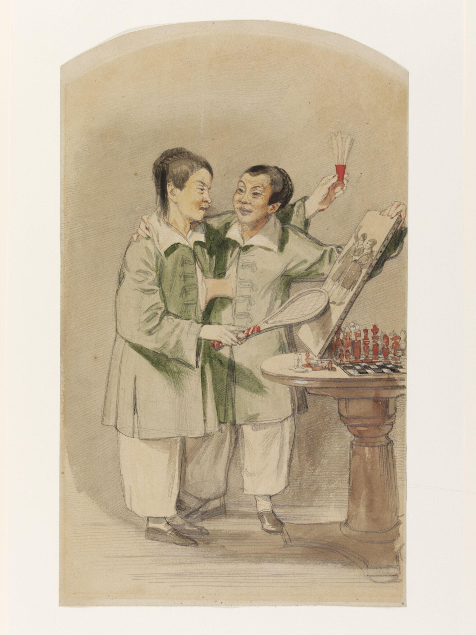 Siamese Twins, Daniel Maclise, ca. 1825-70