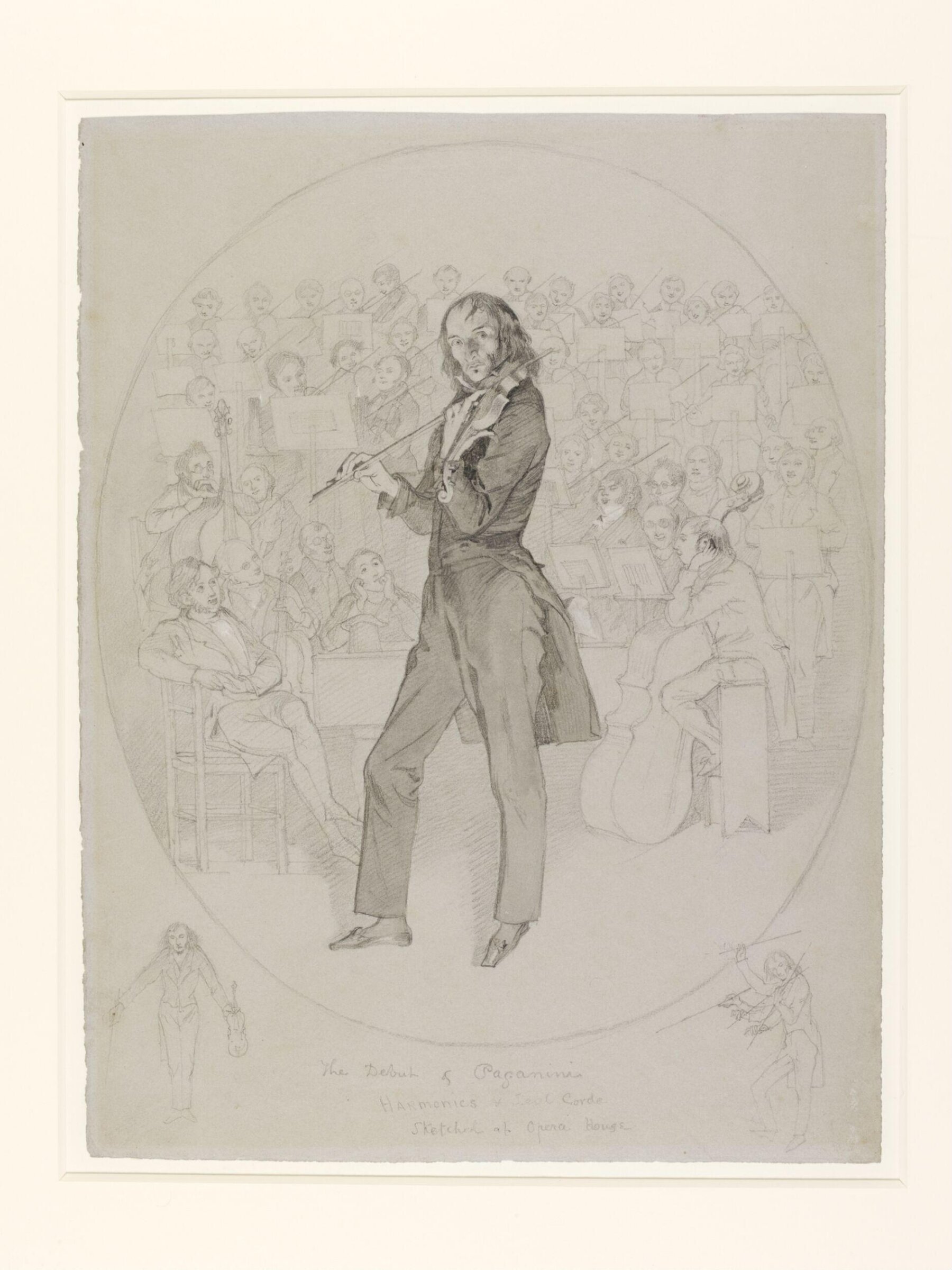 Debut in London of Nicolo Paganini (1784 - 1840), Italian Violinist, Daniel Maclise, 1831