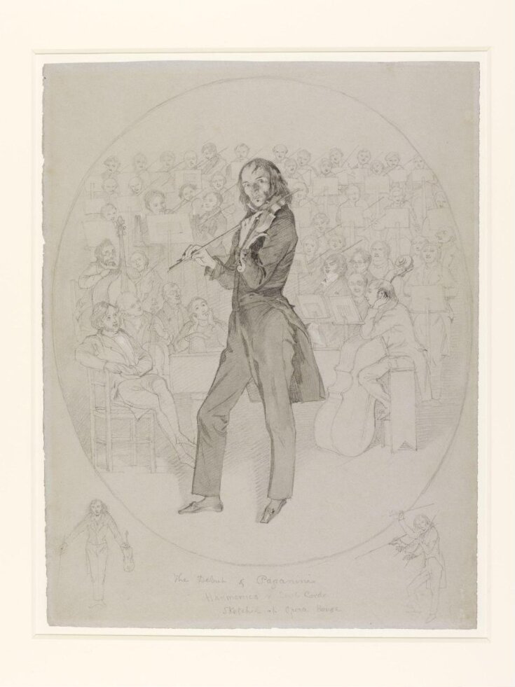 Debut in London of Nicolo Paganini (1784 - 1840), Italian Violinist top image