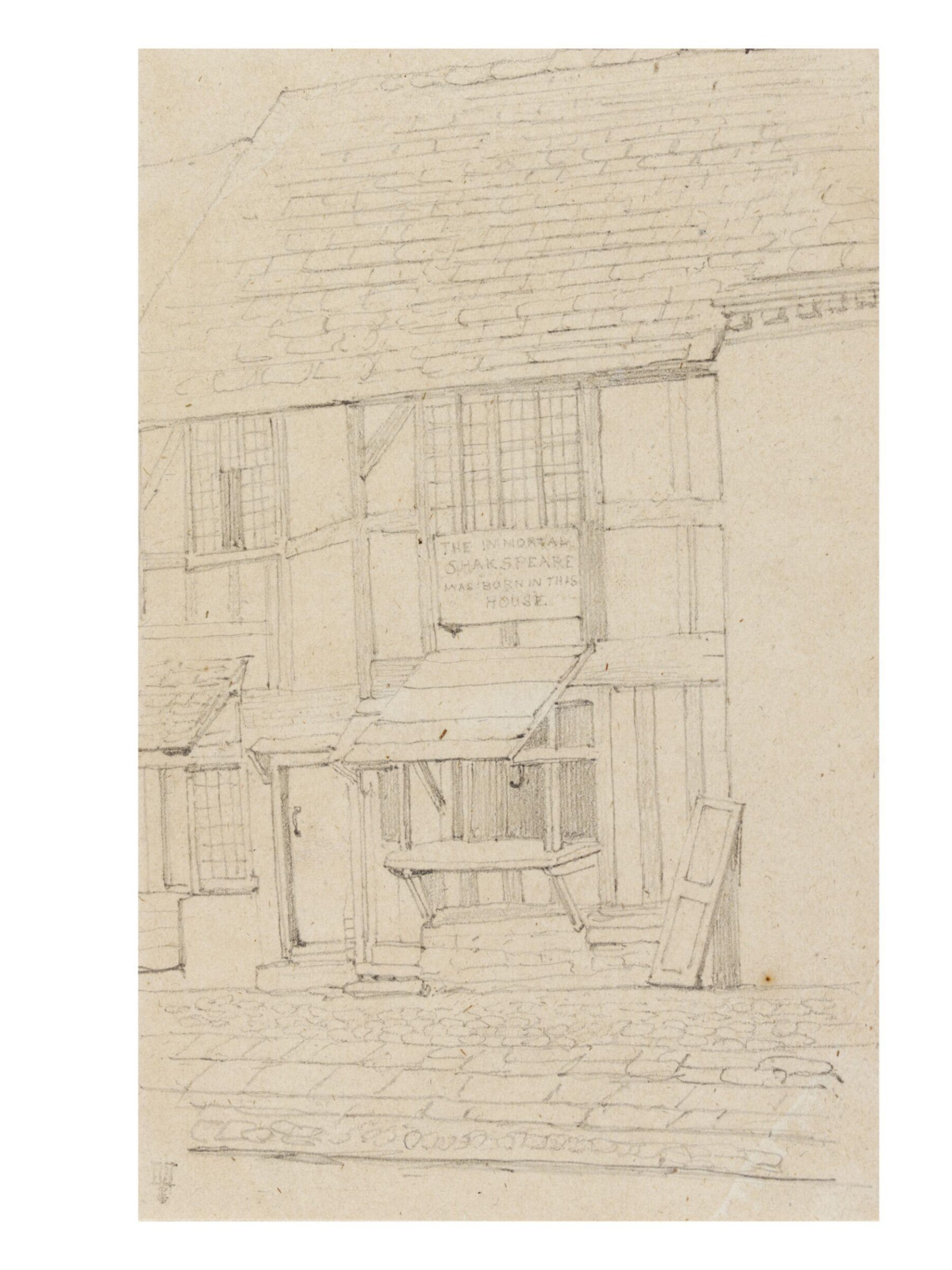 Shakespeare's birthplace, Stratford-on-Avon, Warwickshire, Daniel Maclise, ca. 1825 - 1870