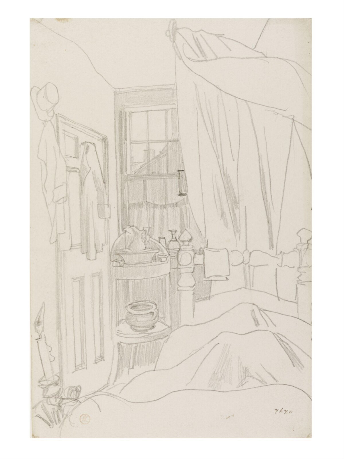 Bedroom View Cork, Daniel Maclise, ca. 1825 - 1870
