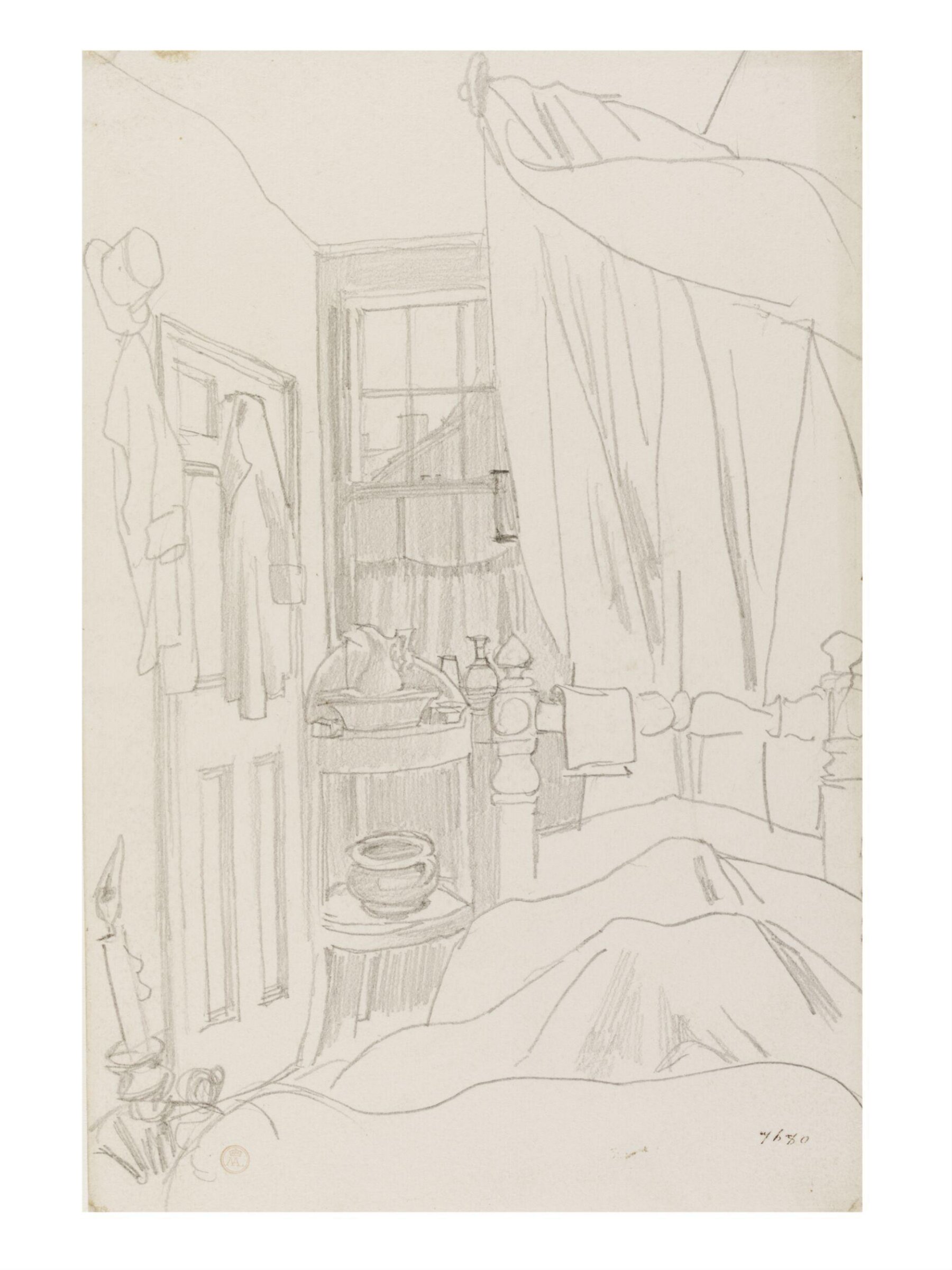 Bedroom View Cork, Daniel Maclise, ca. 1825 - 1870