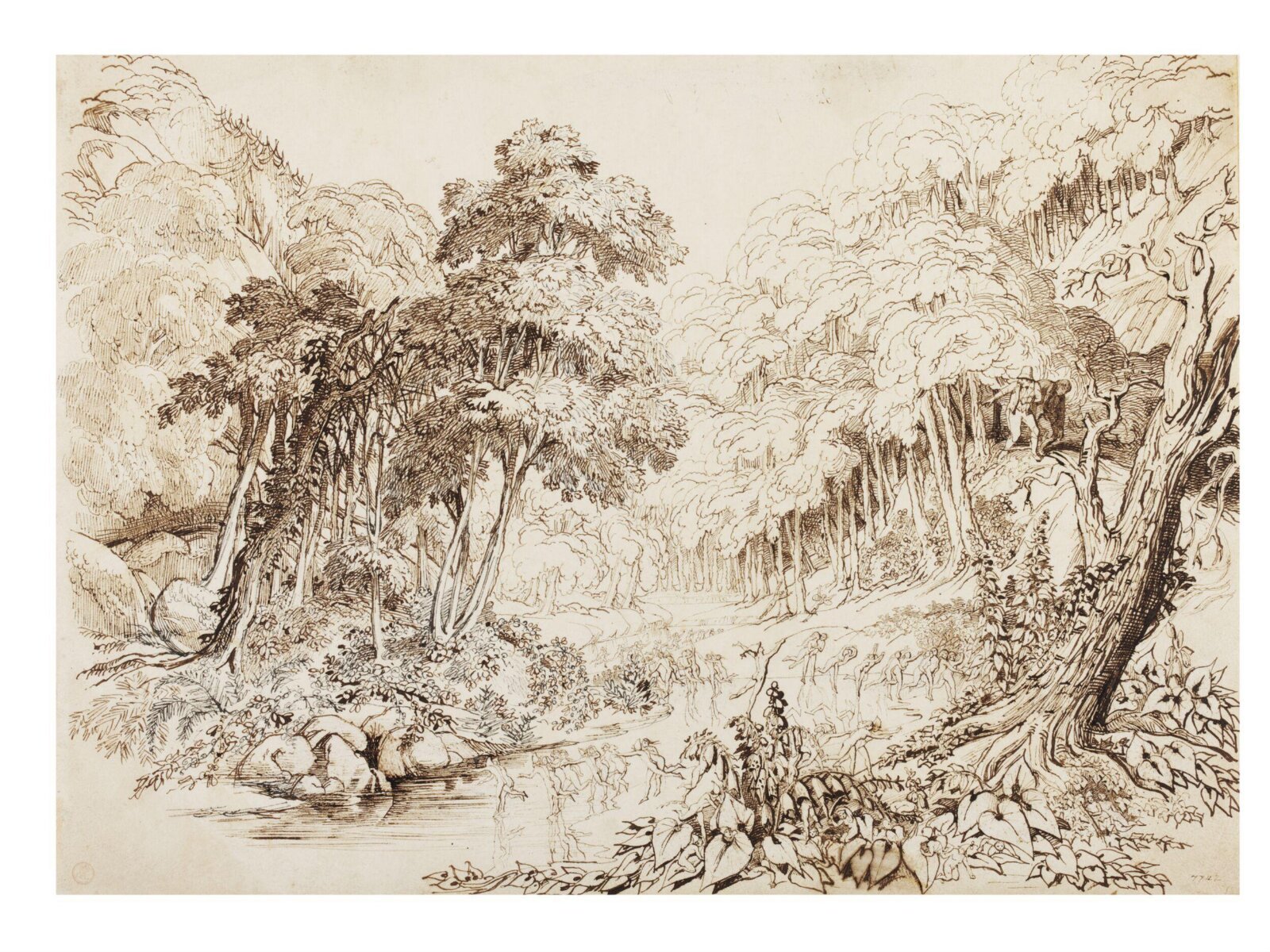 Dancing Fairies on a Lake, Daniel Maclise, ca. 1825 - 1870