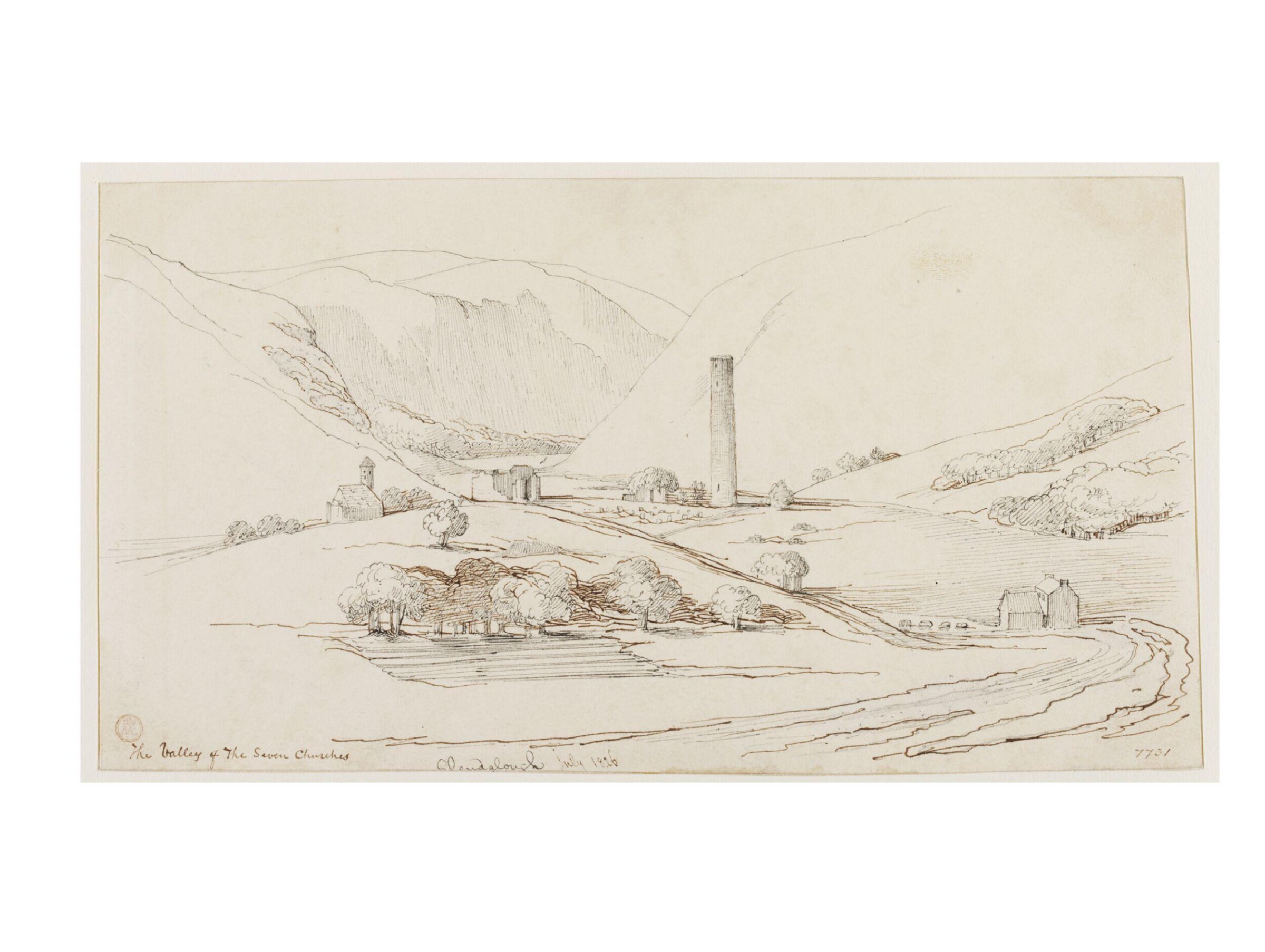 The Valley of Seven Churches, Daniel Maclise, 1826
