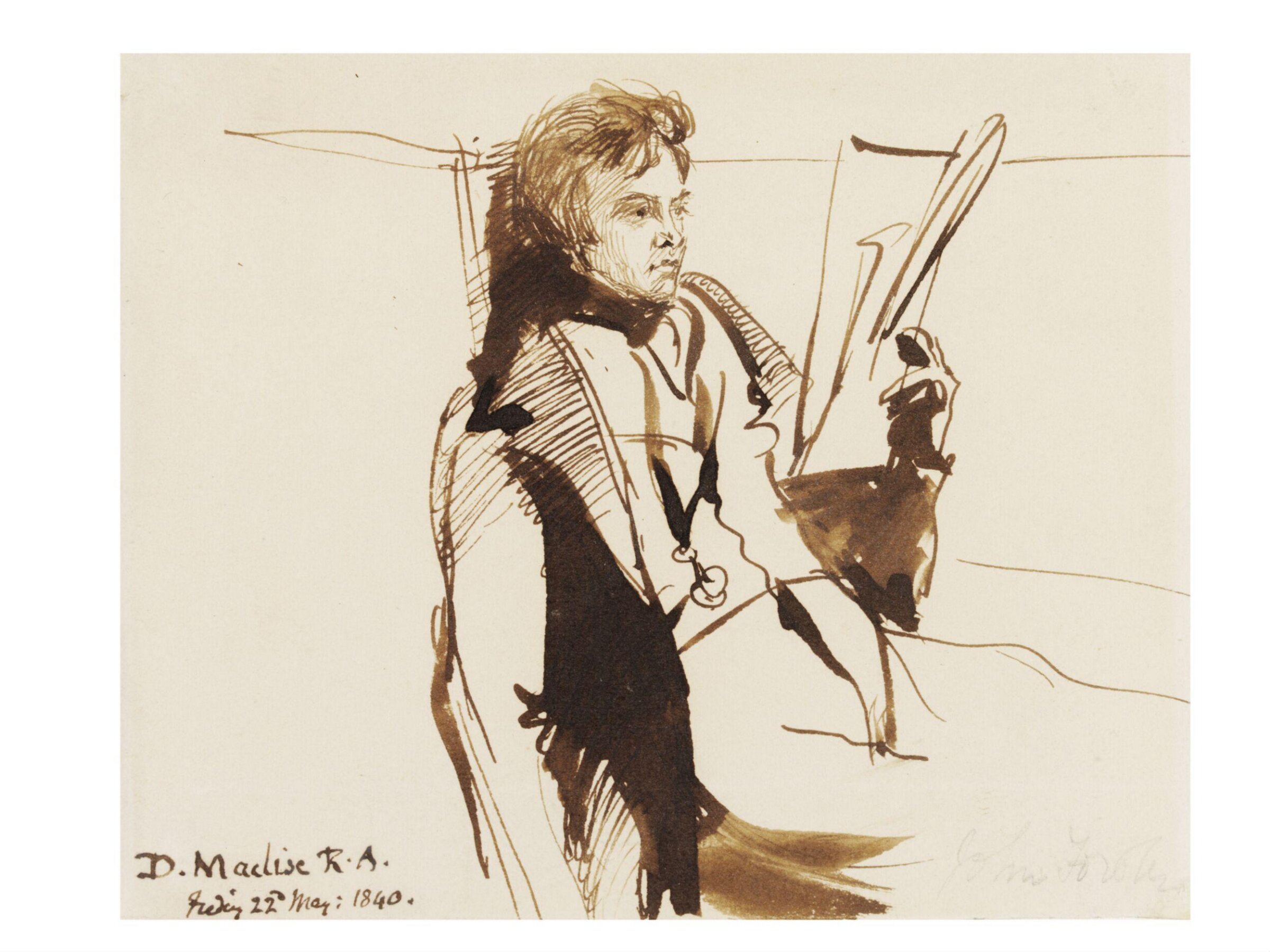 Portraits of Mr. John Forster, Daniel Maclise, 1840