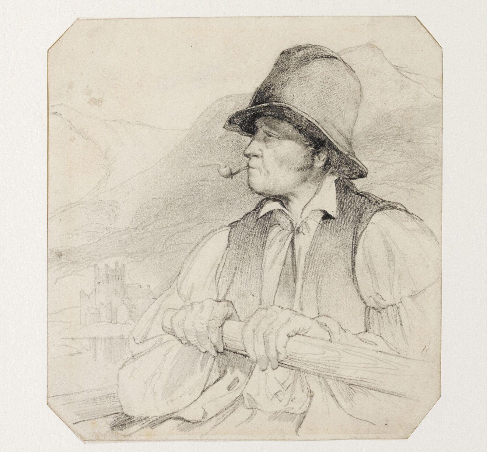 Riverboat Man, Daniel Maclise, ca. 1825-70