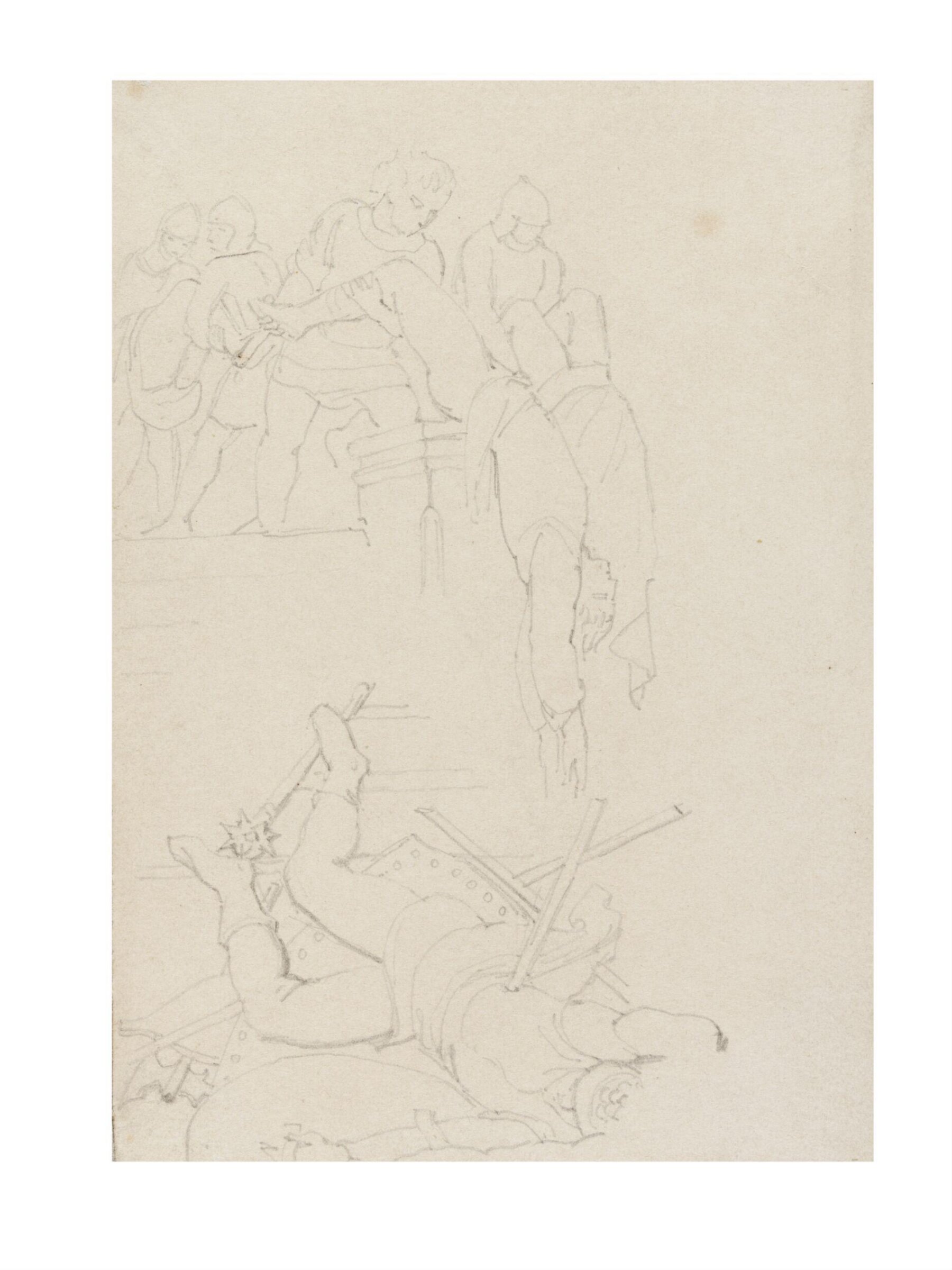 Battle Scene, Daniel Maclise, ca. 1825-70