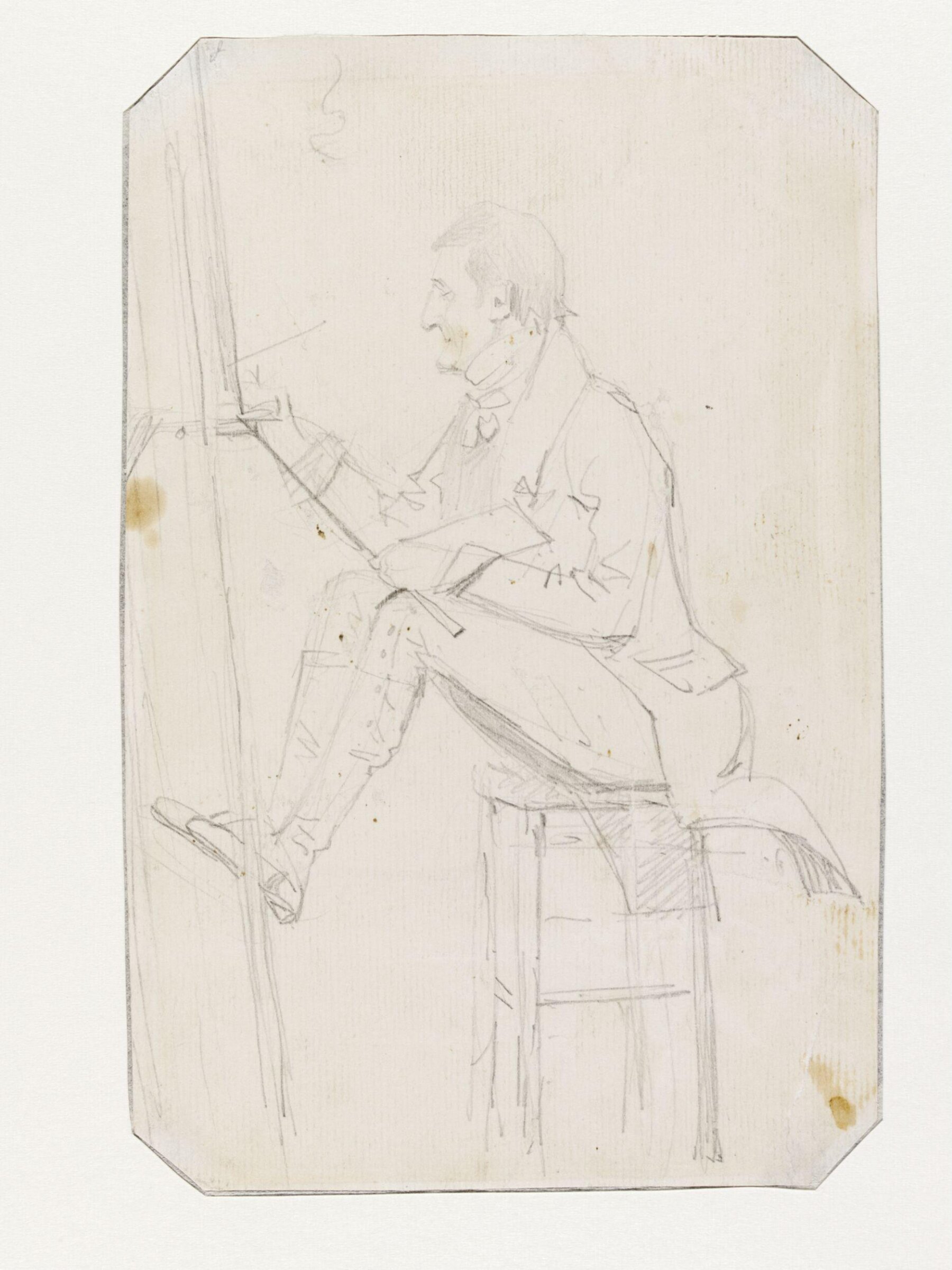 Portrait of JMW Turner, Daniel Maclise, ca. 1825-50