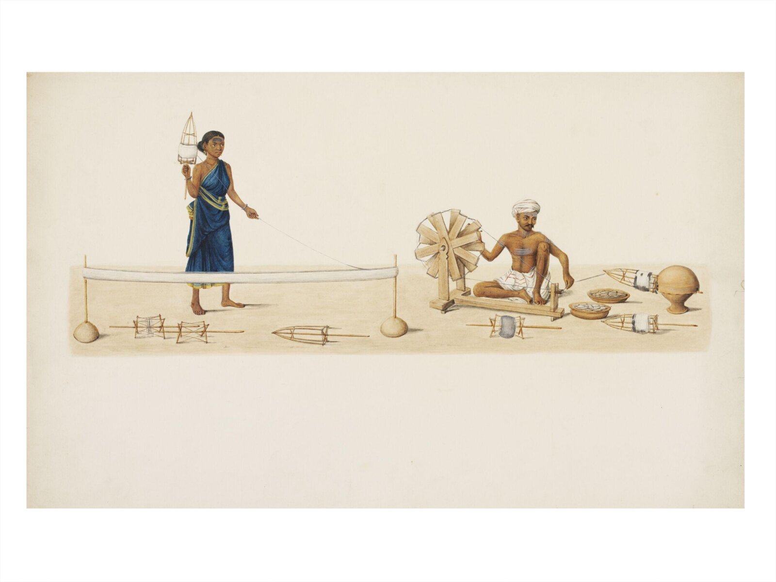 Malabar weaver, ca. 1840 - ca. 1850