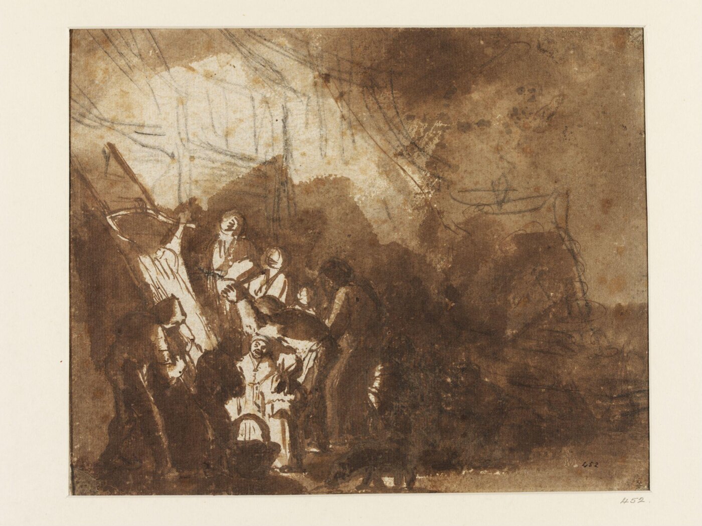 Unknown, Interior with Slaughtered Pig