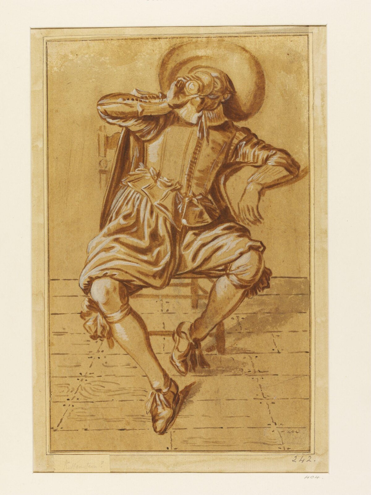Seated Man, Drinking from a Glass, Dirk Hals, before 1627
