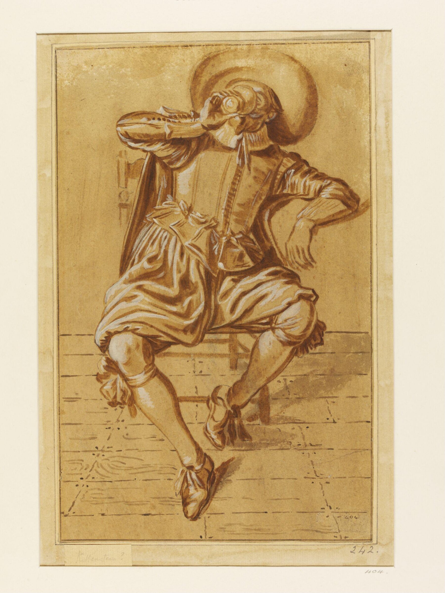 Seated Man, Drinking from a Glass, Dirk Hals, before 1627