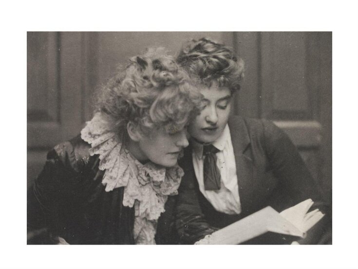 Ellen Terry and an unidentified young lady top image