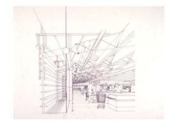 Section: interior perspective, ABC Sainsbury, Camden Town