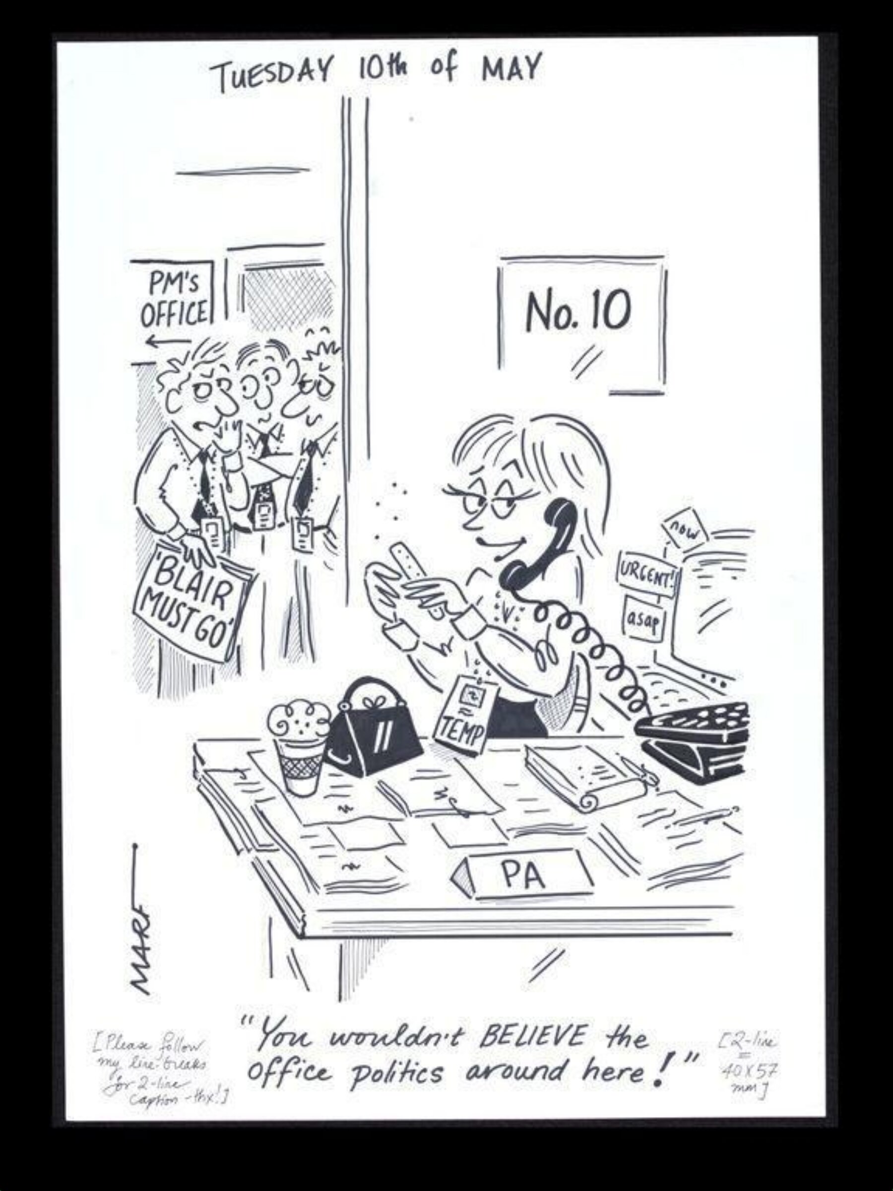 "You wouldn't BELIEVE the office politics around here!", Martha Richler, 2005