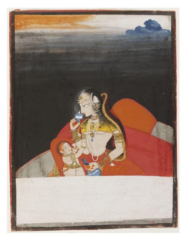 Mother and child (ca. 1815) by Chokha