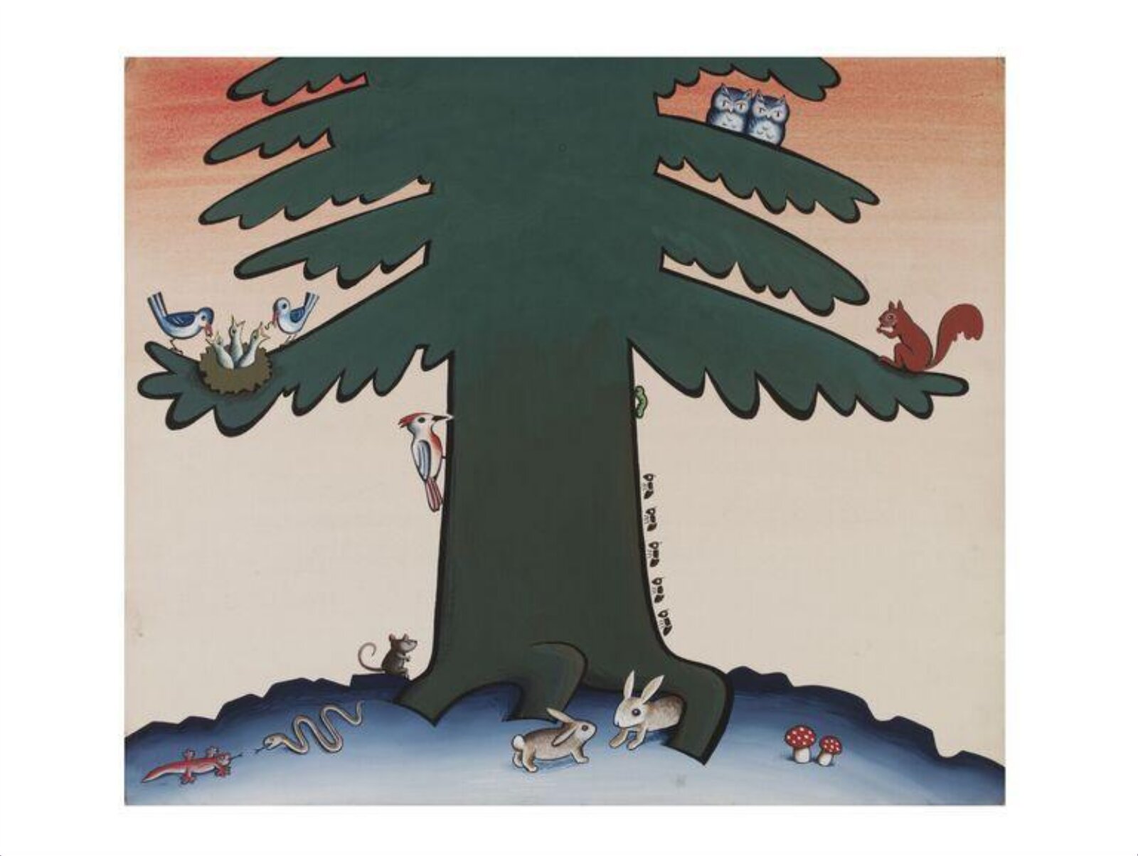 The Tree with Animals, Rolf Brandt, ca. 1945