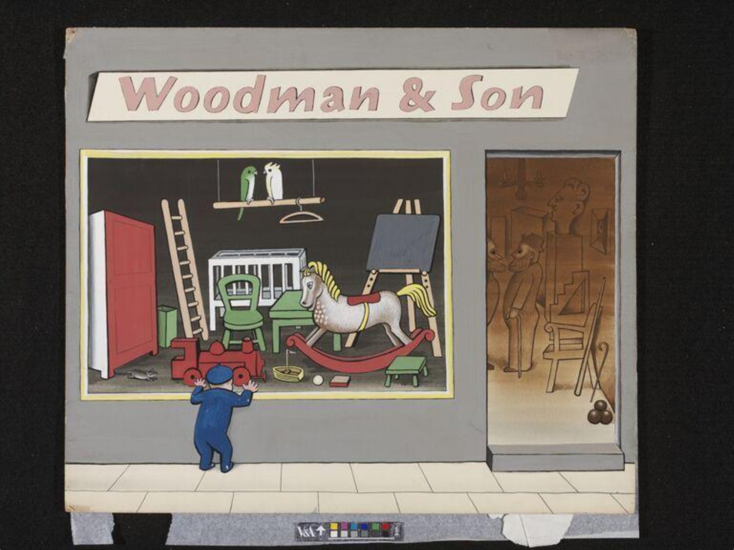Woodman's Shop Window, Rolf Brandt, ca. 1945