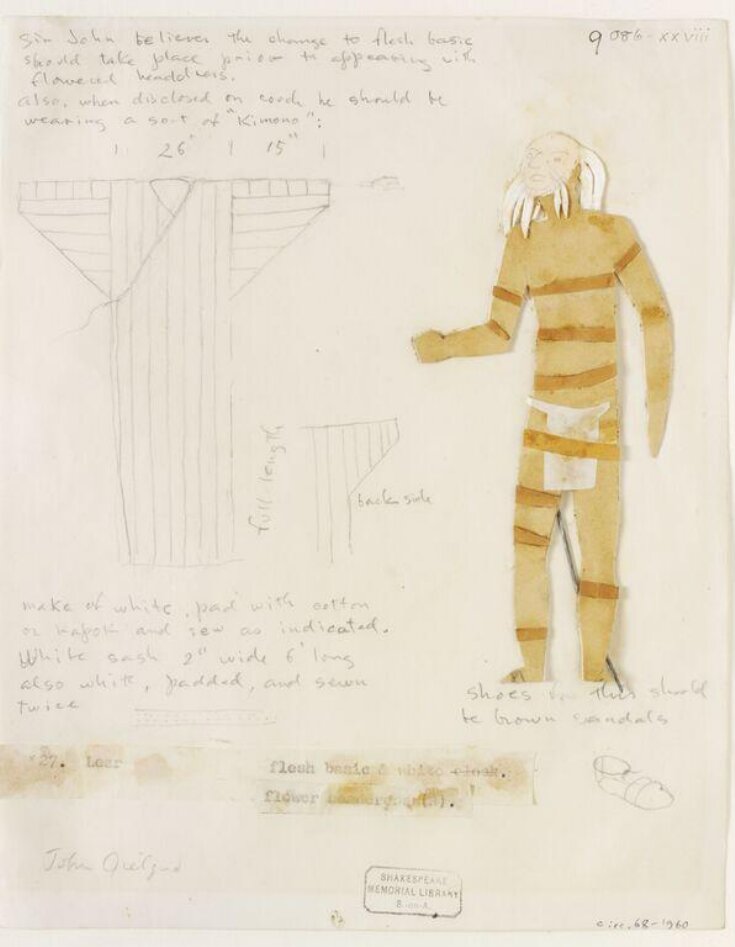 Costume design for 'King Lear' top image