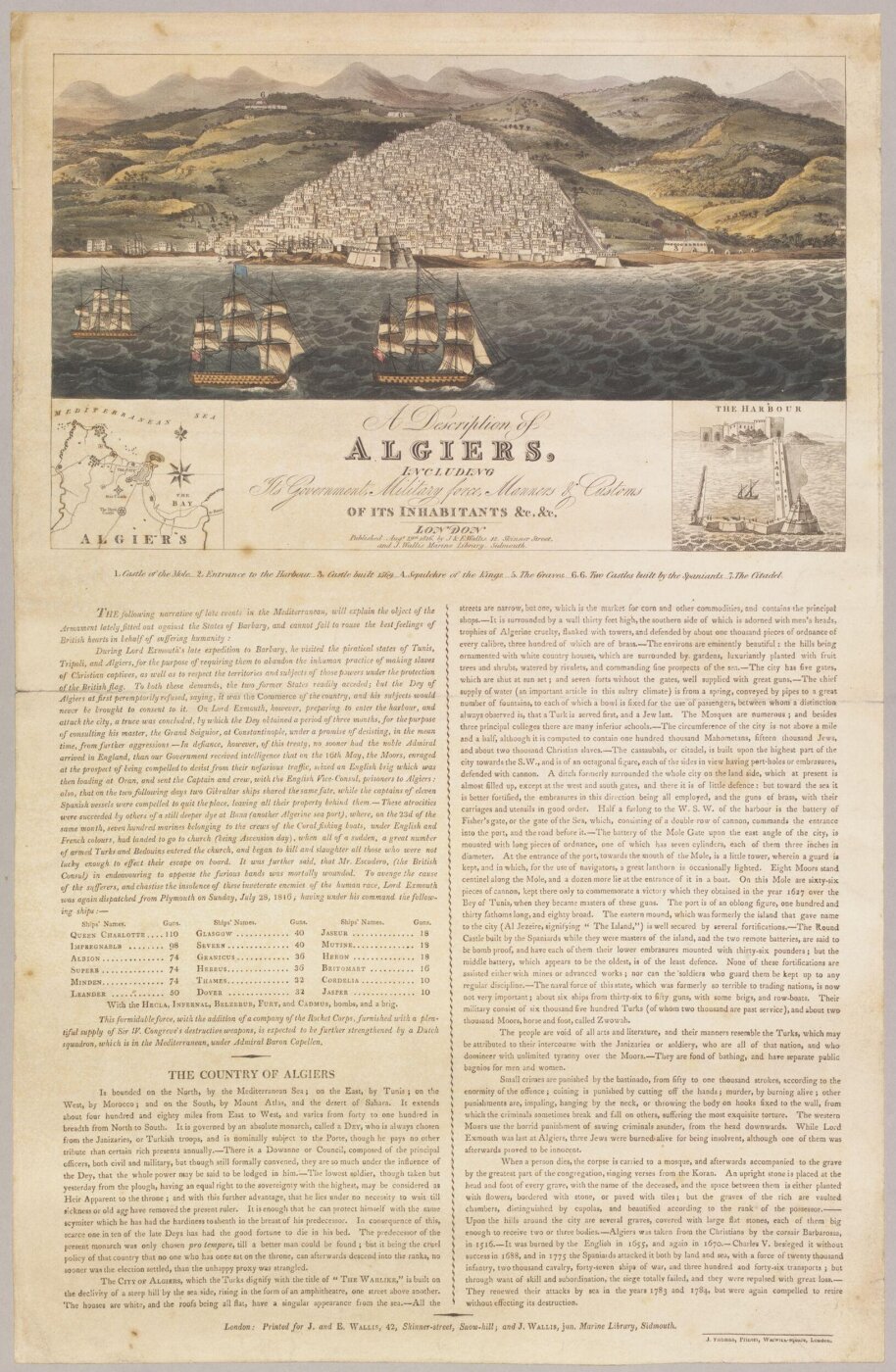 Unknown, A Description of Algiers, Including Its Government, Military force, Manners & Customs Of Its Inhabitants &c,&c